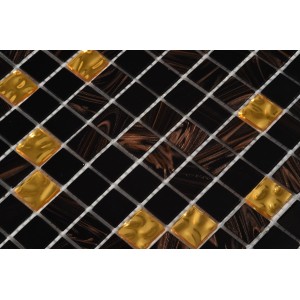 Stakleni mozaik Nero Dark Gold A19n+G21+G22